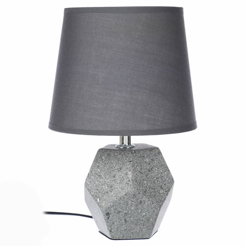 Светильник настольный Сицилия Е14 40 вт 220-240в керамика текстиль темно-серый 1071₽