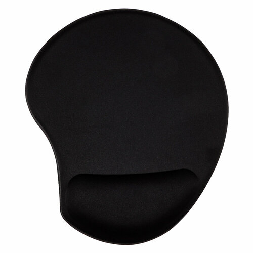 FORZA Коврик для мыши, черный, с подушечкой для запястья / 23х19 см, прорезиненный
