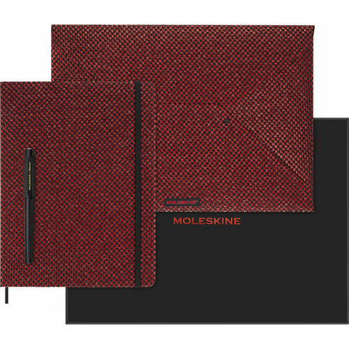 Набор Moleskine Limited Edition Prescious Ethical Shine еженедельникручка перьеваяпапка-конверт XLarge руч Kaweco бордовый металлик 8824₽