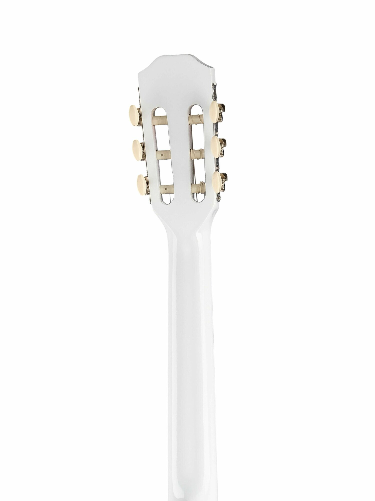 Классическая гитара с чехлом, ремнем, тюнером, белая, Foix FCG-2038CAP-WH