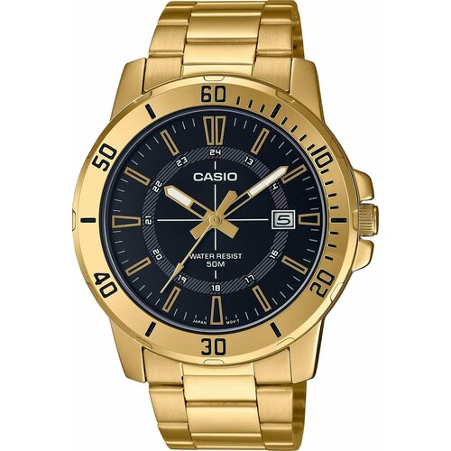 Наручные часы CASIO MTP-VD01G-1C, золотой, серебряный