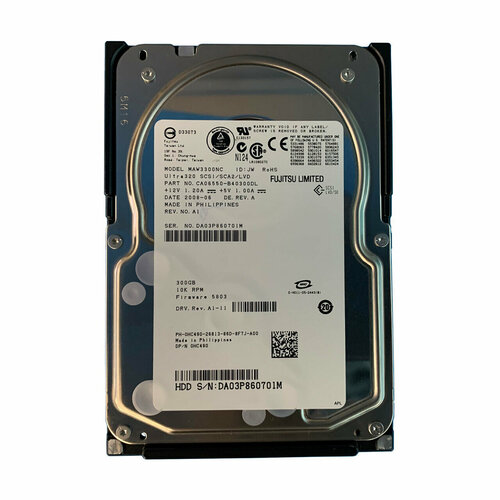Жесткий диск Dell 300GB 10Krpm 8MB SCSI 80-pin CA06550-B40300DL 1464900₽