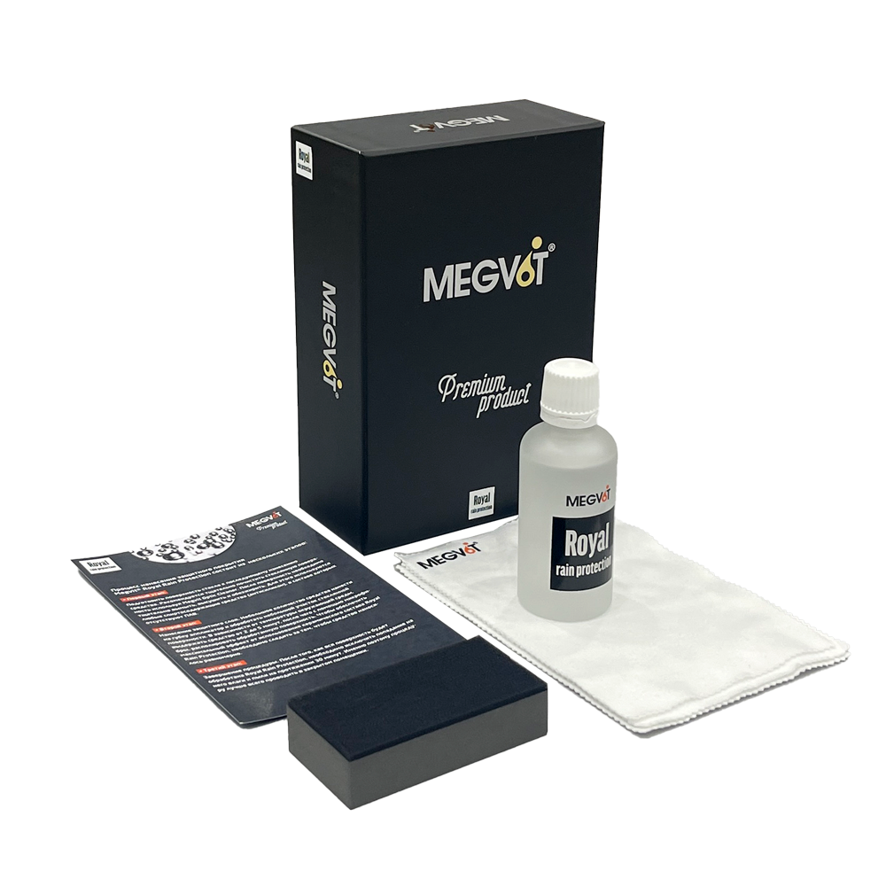Megvit Royal Rain Protection керамическое защитное покрытие для стекла 50 мл — фото 2