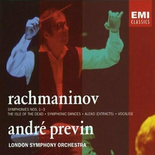 AUDIO CD RACHMANINOV, S, SINFONIEN NR1-3 / TOTENINSEL / ETC- Previn / London Symph.Orch.