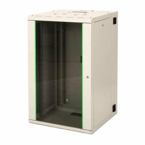 Шкаф коммутационный LANDE LN-PR20U6060-BL-111 настенный, стеклянная передняя дверь, 20U, 600x996x600 мм шкаф коммутационный lande netbox soho ln sh09u5460 lg f0 1 настенный 9u 540x600мм пер дв стекл задн дв стал лист несъемн бок пан направл под закл г