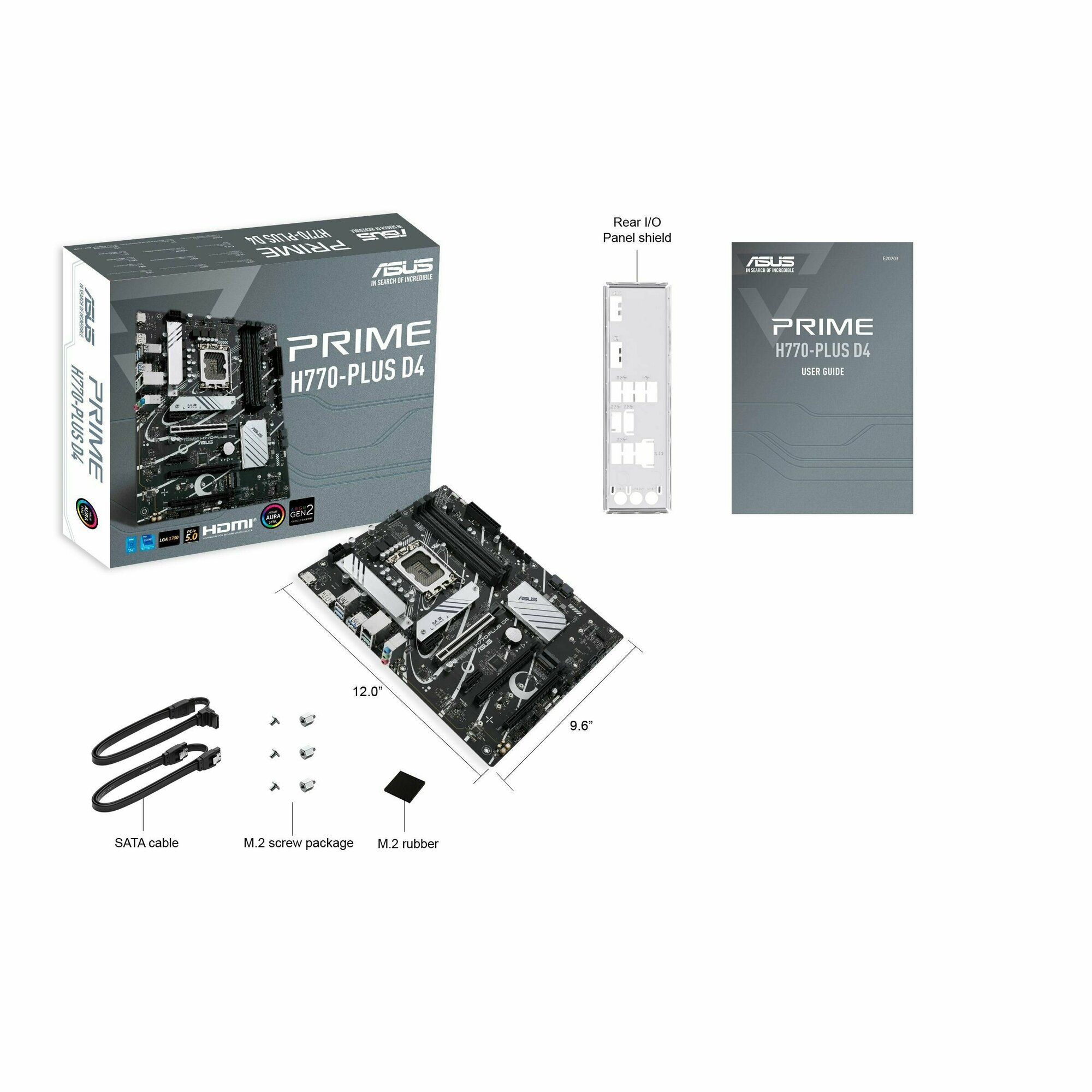 Материнская плата ATX ASUS (LGA1700, H770, 4*DDR4 (5066), 4*SATA 6G RAID, 3*M.2, 5*PCIE, 2.5Glan, HDMI, DP, USB Type-C, 5*USB 3.2, - фото №15