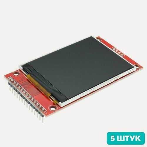 Изображение товара Цветной дисплей 2.4 TFT LCD 320x240 ST7789V, SPI интерфейс (5 штук)