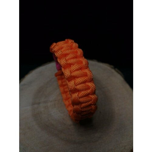 Плетеный браслет, 1 шт., размер 21 см, оранжевый