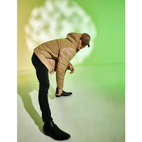 фото Куртка koton, размер l, бежевый