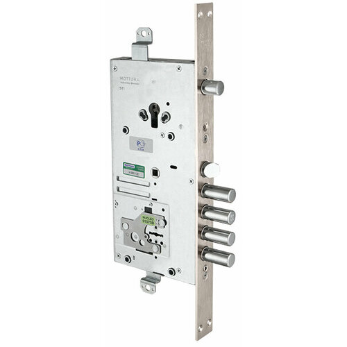 Замок врезной двухсистемный 54. J939M-S MyKey (левый), перекод. с торца, кл. 60 мм, без накл.