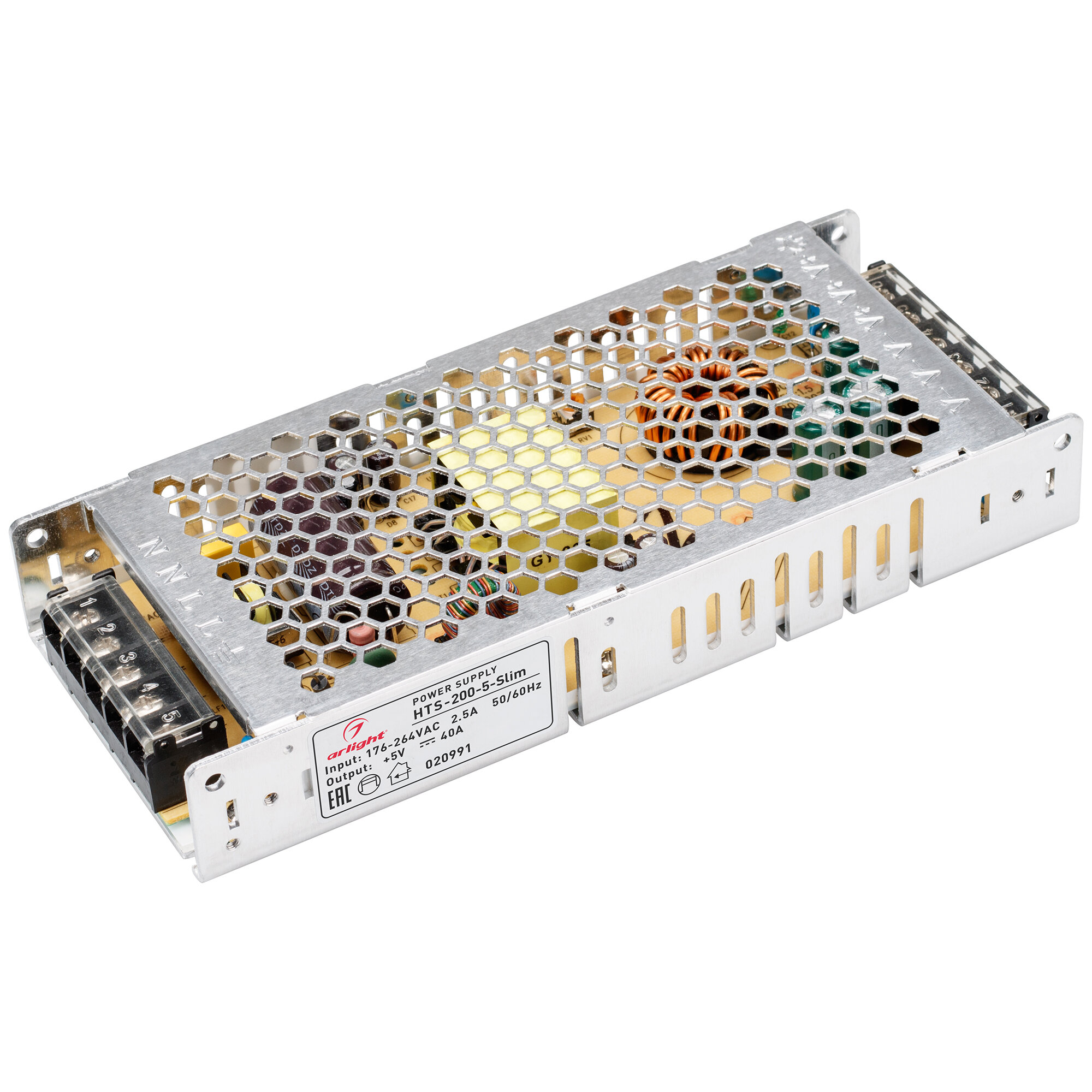 Источник напряжения Arlight Блок питания HTS-200-5-Slim (5V, 40A, 200W)