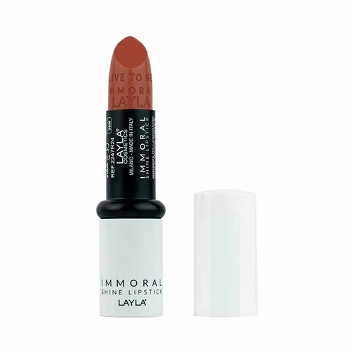 Помада для губ блестящая Immoral Shine Lipstick 2247R24-022, N.22, Dirty Peach, 4 г