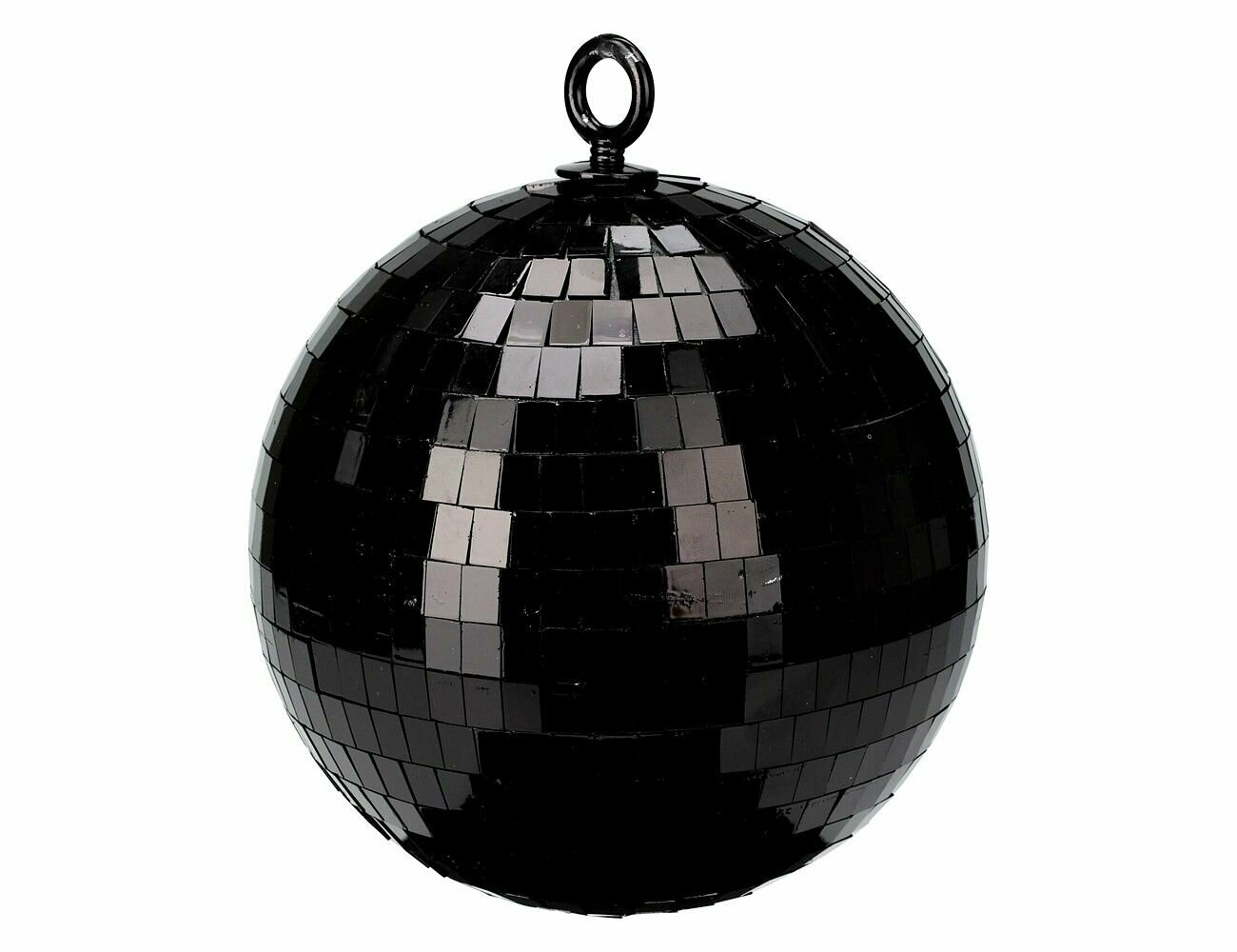 Стеклянный ёлочный шар зеркальное диско, чёрный, 15 см, Koopman International CAA114140