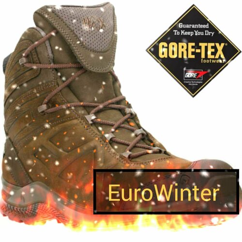 Ботинки HAIX EuroWinter Black Eagle Tactical 2.0 N GTX, размер UK 9, коричневый