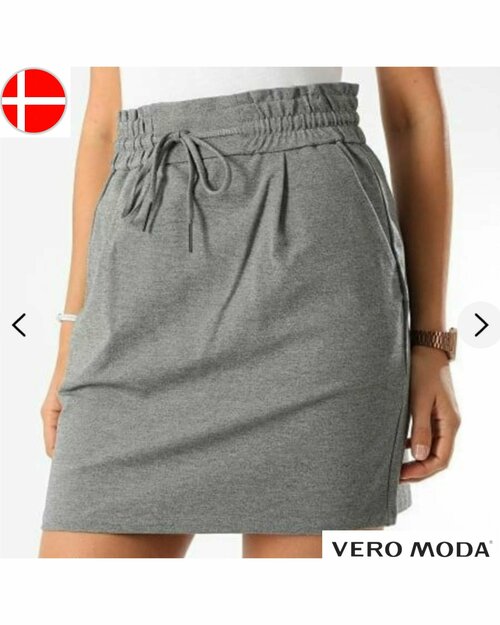 Юбка Vero Moda, размер L, серый