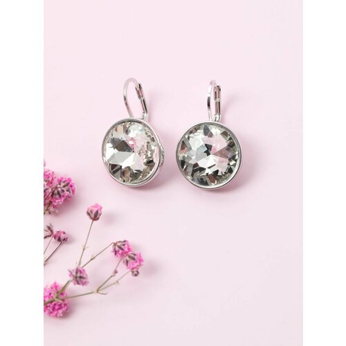 Серьги, размер 18 мм, серебристый