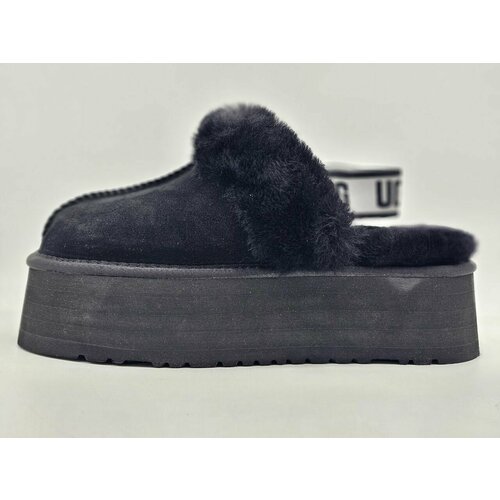 фото Угги ugg funkette suede platform, размер 38 eu, black