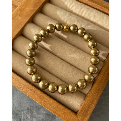 фото Браслет el tro, жемчуг имитация, размер 16 см, золотой