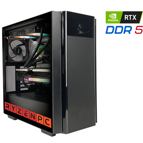 Настольный компьютер RyzenPC GAME 83509884 (AMD Ryzen 5 7600 3.8 ГГц, AMD B650, 64 DDR5, SSD: 500 Гб, SSD: 2000 Гб, NVIDIA GeForce RTX 4070 12 Гб, WI-FI, Без привода, 850 Вт, Deepcool CH510 Mesh Digital, ОС не установлена)