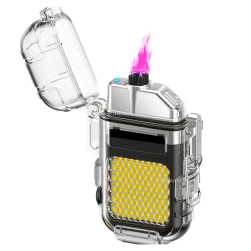 фото Импульсный водонепроницаемый электронный фонарь-зажигалка lighter