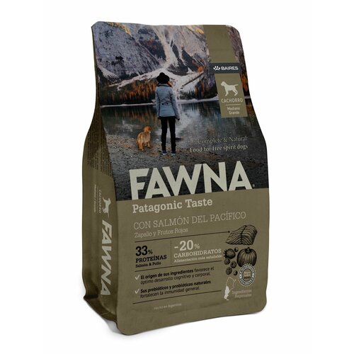 Fawna (Фавна) - Cachorros Mediano Grande 3 Kg (Для щенков средних и крупных пород. Лосось, тыква, красные ягоды)