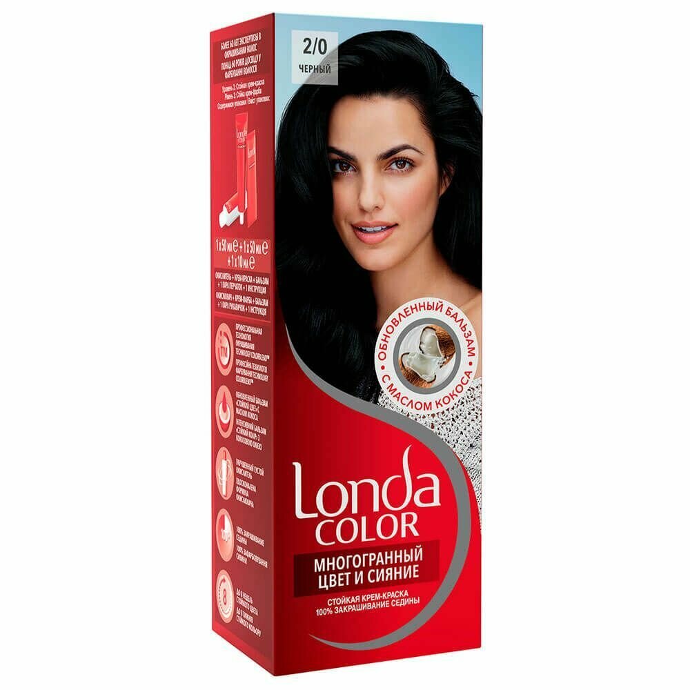 Londa color краска для волос 2/0 черный