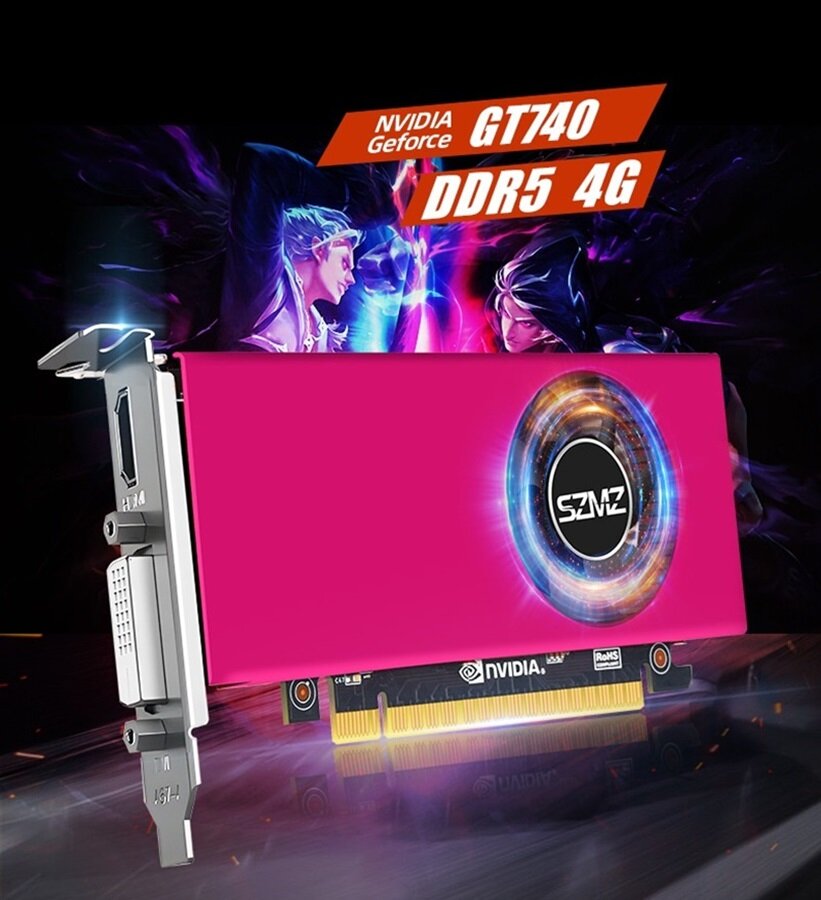Видеокарта NVIDIA GeForce GT740 4 ГБ, DDR5, VGA, DVI, HDMI, 993MHz, 128 bit — фото 14