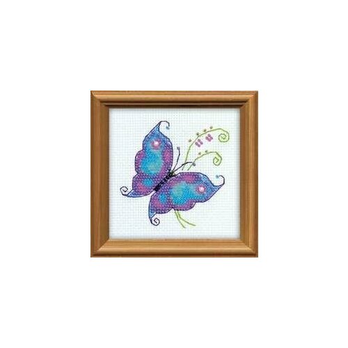 Набор для вышивания «Сотвори Сама» 1264 Чудесная бабочка,10х10 см