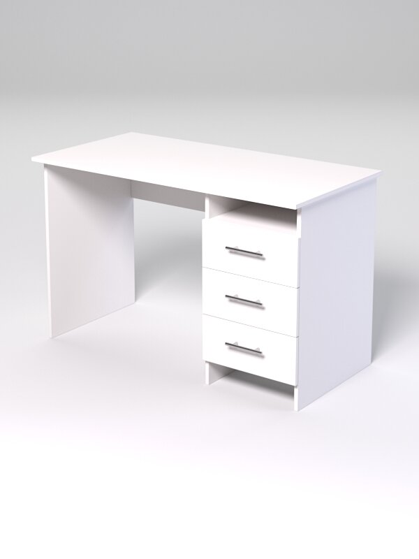 фото Компьютерный стол "менеджер" №28, Белый 120 x 60 x 75 см (ДхШхВ)