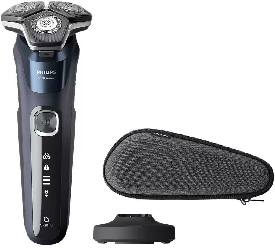 Бритва роторная Philips S5885/35 реж. эл:3 питан: аккум. синий/черный