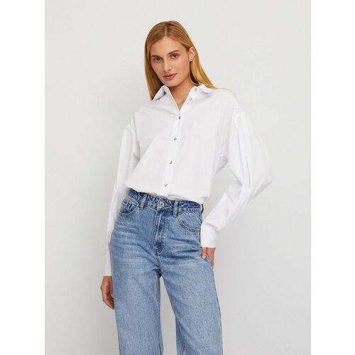 фото Рубашка zolla, размер xxs, белый