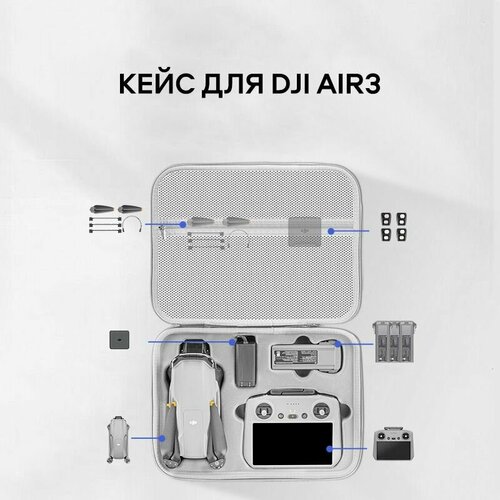 Компактная сумка для квадрокоптера дрона DJI Air 3