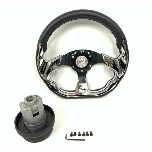 Спортивный руль 4156FPVCхром с адаптером на ВАЗ 2108210921099211321142115211021112112 3190₽