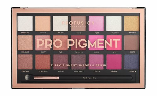 Палетка теней для век / Profusion Pro Pigment 21 Shade Eyeshadow Palette