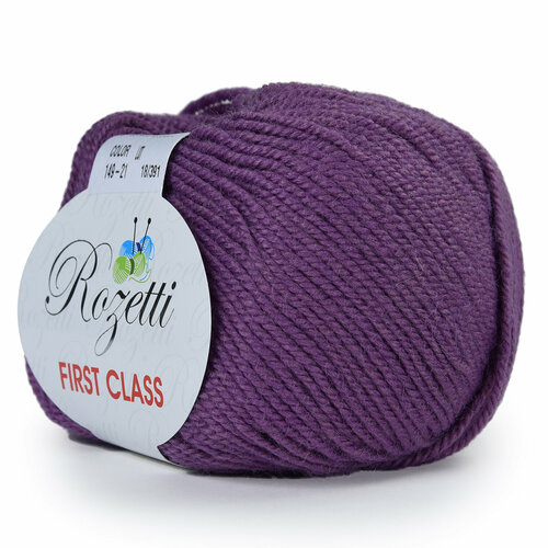 фото Пряжа rozetti first class. 50% мериносовая шерсть, 50% микрофибра, 50гр/115м, (149-21 сиреневый) 1 упаковка (10 мотков)