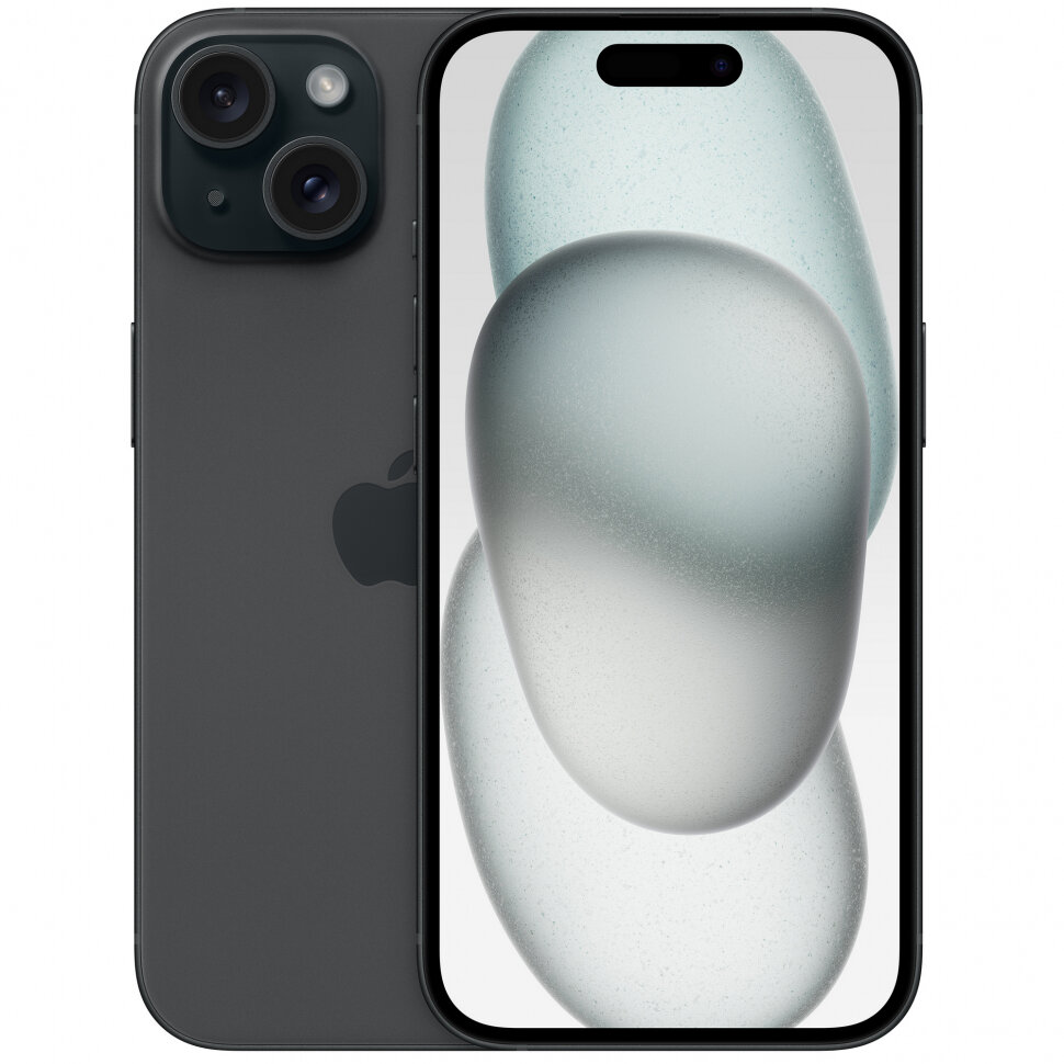 Смартфон Apple iPhone 15 256 ГБ, Dual nano SIM, черный