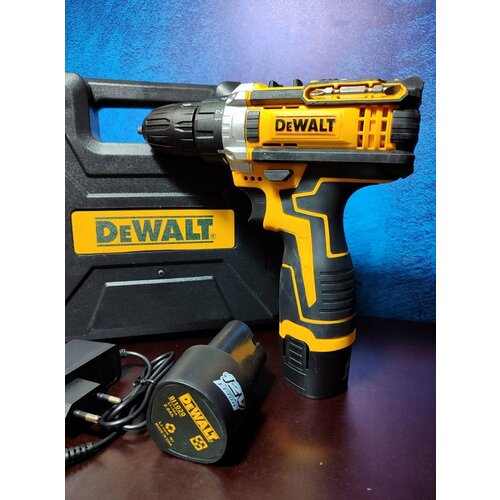 Дрель-Шуруповерт 12В 2 Аккумулятора Зарядное Устройство Кейс Перчатки В Подарок 3800₽