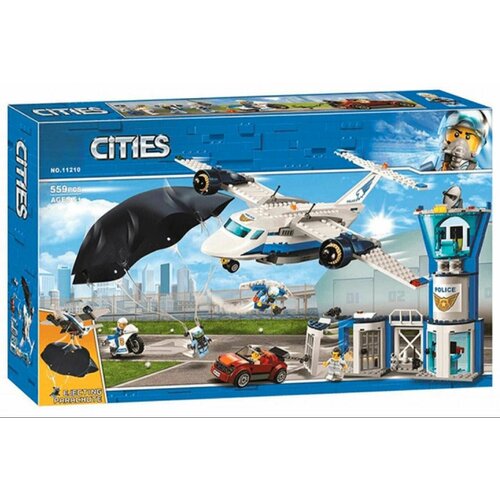 конструктор lego city 60210 воздушная полиция авиабаза 529 дет Конструктор Cities Сити Воздушная полиция: авиабаза 11210 / Конструктор для детей / 559 деталей