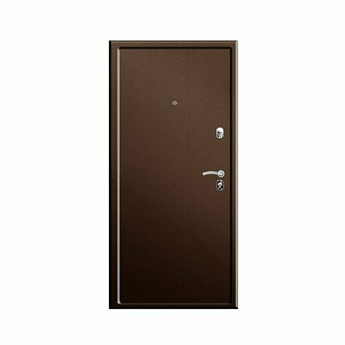 Дверь металлическая Ягуар 2 замка 86 см L медный антик/бук
