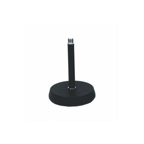 микрофонная стойка настольная eco ms030 black ECO MS024 Black Микрофонная настольная стойка, прямая: 17,5см, чугун, D:13см, вес: 0.92кг.