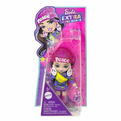 Кукла Barbie Extra Mini Minis Бебеклер HLN46 кукла барби экстра мини с короной barbie extra minis