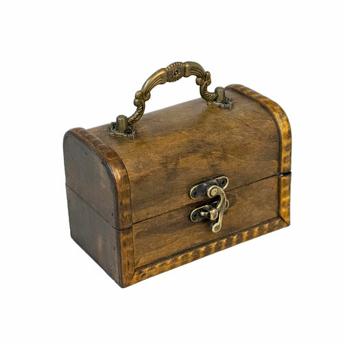 Шкатулка Флер 12х9 см цвет дерева