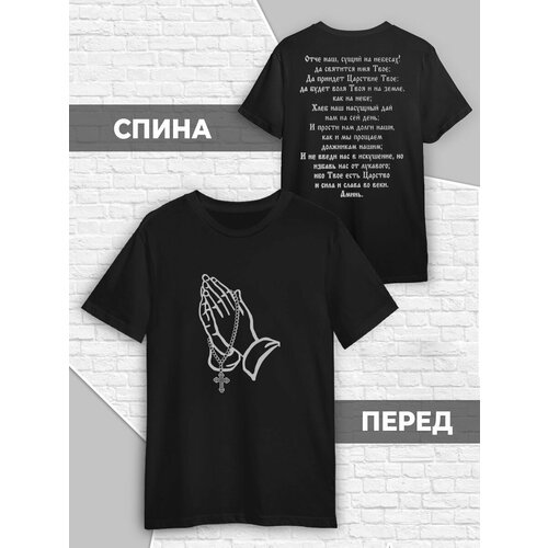 фото Футболка, размер s (44-46), черный printech