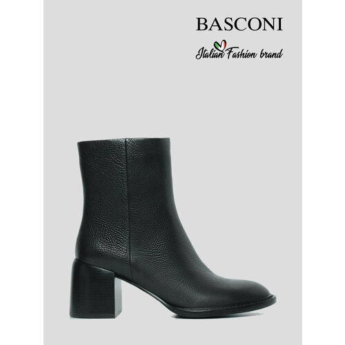 фото Полусапоги basconi 201077b-qm, полнота 6, размер 38, черный