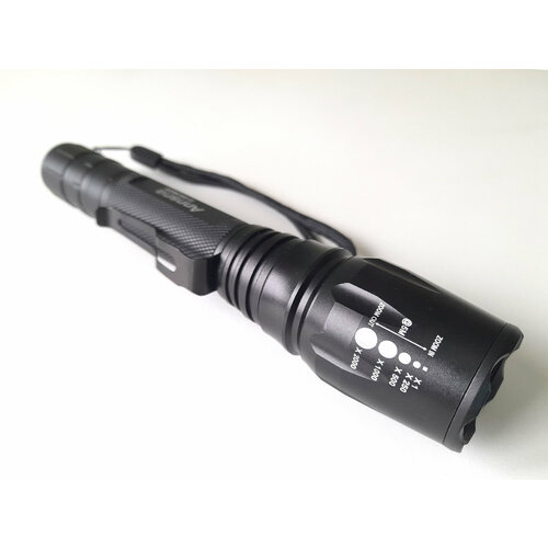 Мощный тактический светодиодный фонарь, противоударный, с креплением для руля или ствола и сигнальной насадкой, Annsna SD-8668