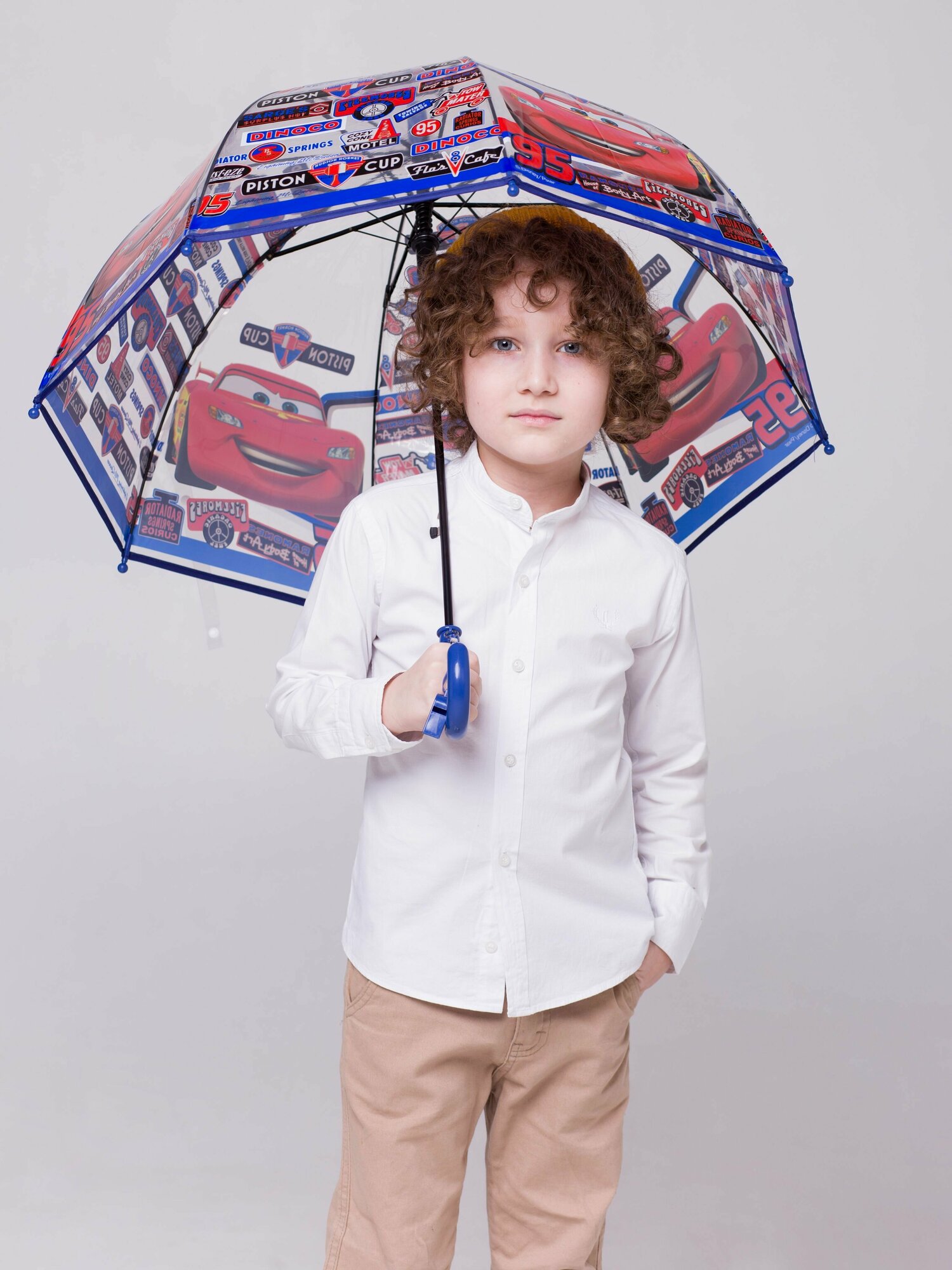 Зонт-трость GALAXY OF UMBRELLAS, черный, синий, красный — фото 1