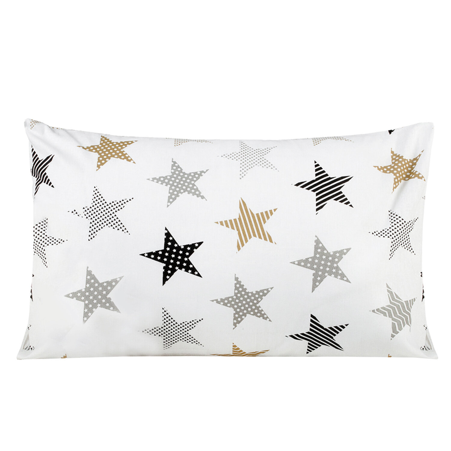 фото Amarobaby наволочка Звезды пэчворк 40х60 см