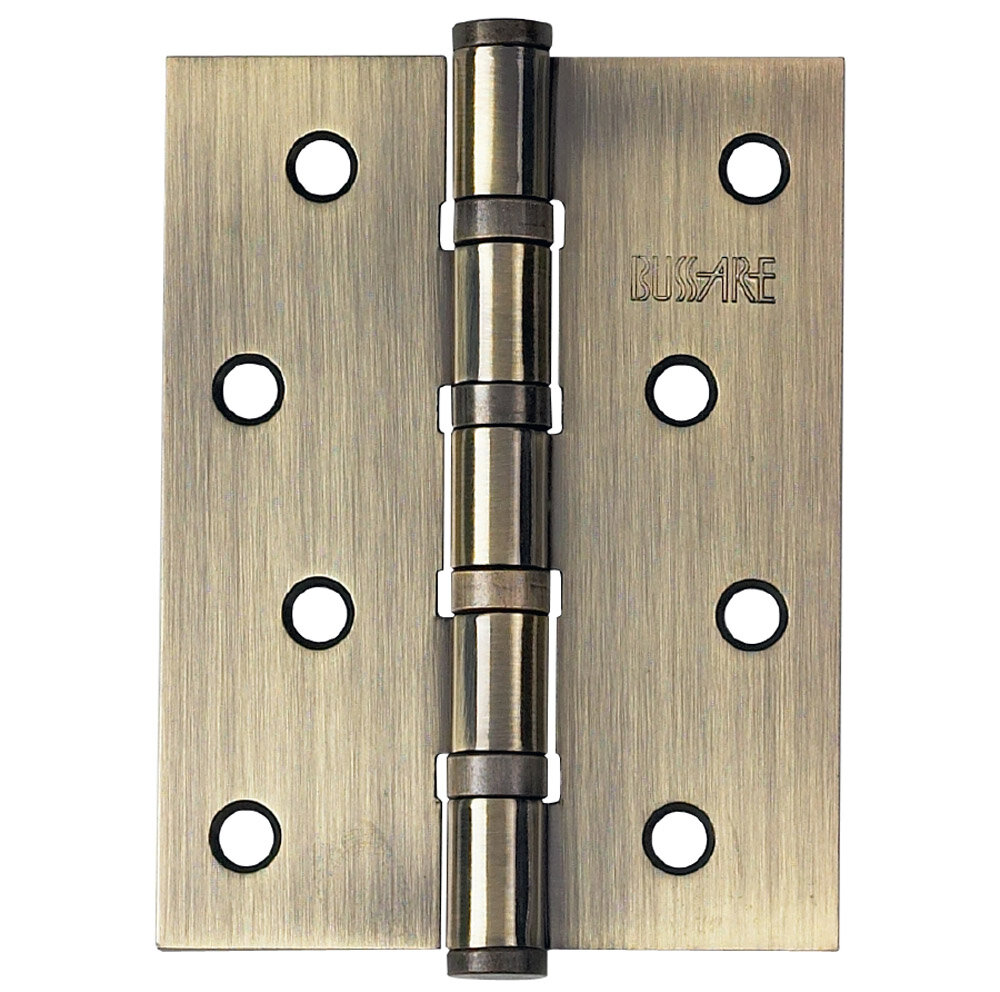 Петля дверная Bussare B020-C 100x75x25-4BB-1AB (Античная бронза)