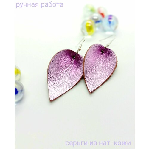 Серьги , розовый