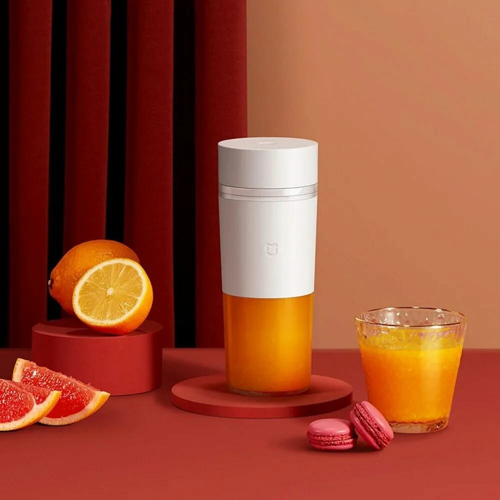 Портативный блендер Mijia Portable Juicer Cup MJZZB01PL 300мл, белый — фото 1
